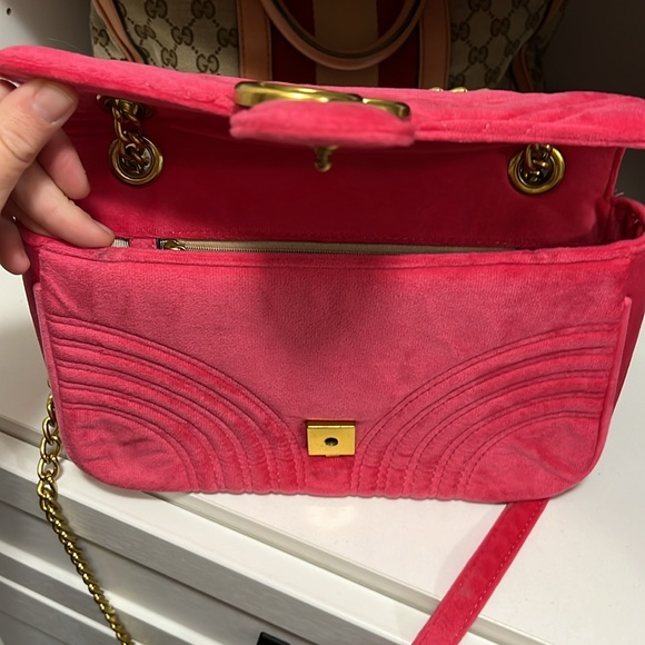 Velvet Reproducction Shoulder Bag - Picture 2 of 3